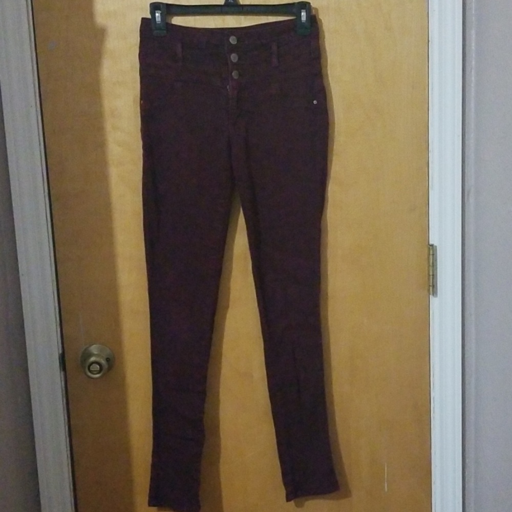 Maroon Refuge Skinny Jeans